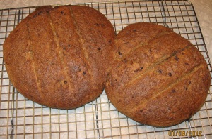 Onion-Rye Bread with Whole Grains